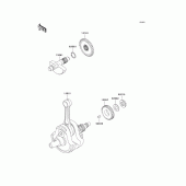 Схема вузла: Колінчастий вал для Kawasaki KLX300R