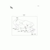 Схема узла: Сиденье для Kawasaki ZG1400 Concours 14 ABS