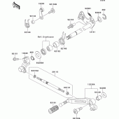 Схема узла: Переключатель передач для Kawasaki ZX1000 Ninja 1000 ABS