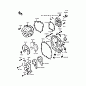 Схема узла: Крышка двигателя для Kawasaki ZX400 ZXR400