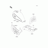 Схема вузла: Decals(en500-a4)(red/gray) для Kawasaki EN500 Vulcan 500