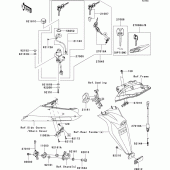 Схема вузла: Замок запалювання для Kawasaki ZX1000 Ninja ZX-10R