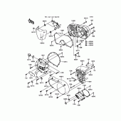 Схема вузла: Engine Cover(s) для Kawasaki VN900 Vulcan 900 Custom