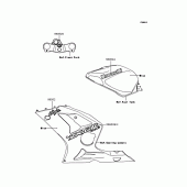 Схема вузла: Наклейки (Blue; ZX636-B2H) для Kawasaki ZX636 Ninja ZX-6R