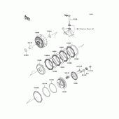 Схема вузла: Зчеплення для Kawasaki KLX140 KLX140L