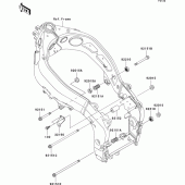 Схема узла: Крепление двигателя для Kawasaki ZX636 Ninja ZX-6R