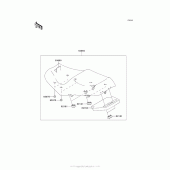 Схема вузла: Сидіння для Kawasaki ZG1400 Concours 14