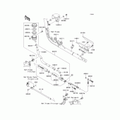 Схема вузла: Задній гальмівний циліндр для Kawasaki VN2000 Vulcan 2000