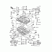 Схема вузла: Картер двигуна для Kawasaki EX400 EX-4