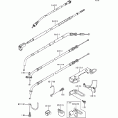 Схема узла: Тросики для Kawasaki EN500 Vulcan 500 LTD
