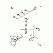 Схема вузла: Ignition system для Kawasaki ZR750 Z750