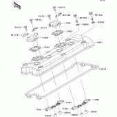 Схема узла: Клапанная крышка для Kawasaki ZR750 Z750