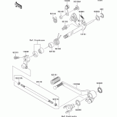 Схема вузла: Перемикач передач для Kawasaki ZR750 Z750