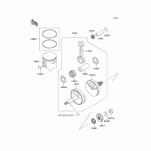 Схема вузла: Crankshaft/piston для Kawasaki KX100