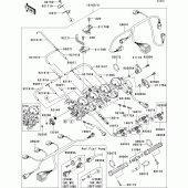 Схема вузла: Throttle(1/2) для Kawasaki ZX600 Ninja ZX-6RR