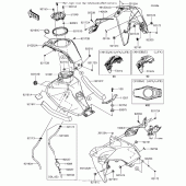 Схема вузла: Паливний бак(1/2)(Jhfa/jjfa/jjfb) для Kawasaki BR125 Z125 Pro KRT Edition