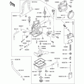 Схема узла: Carburetor(1/3) для Kawasaki KX250/ KX252 KX250