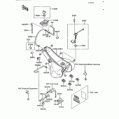 Схема узла: Топливный бак для Kawasaki ZG1200 Voyager XII