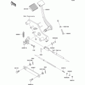 Схема вузла: Лапка гальма для Kawasaki VN800 Vulcan 800 Classic