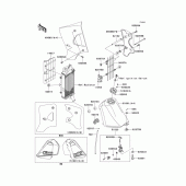Схема вузла: Паливний бак(1/2) для Kawasaki KMX125