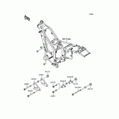 Схема узла: Крепление двигателя для Kawasaki KLX250 KLX250