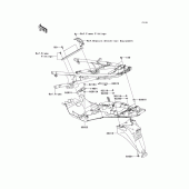 Схема вузла: Заднє крило для Kawasaki ZG1400 Concours 14
