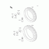 Схема узла: Шина для Kawasaki ZX750 Ninja ZX-7