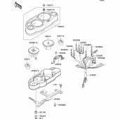 Схема вузла: Meter(s) для Kawasaki ZX1100 GPZ1100