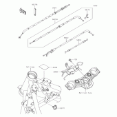 Схема узла: Кабели для Kawasaki ER650 Z650 ABS