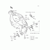 Схема вузла: Frame fittings(front) для Kawasaki ZX600 Ninja ZX-6R