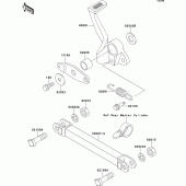 Схема вузла: Лапка гальма для Kawasaki ZR550 Zephyr