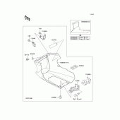 Схема вузла: Cowling lowers(1/2) для Kawasaki EX500 GPZ500S