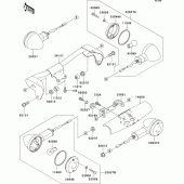 Схема вузла: Поворотники для Kawasaki VN1500 VN1500 Classic FI