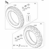 Схема узла: Шины для Kawasaki VN1700 VN1700 Classic ABS