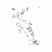 Схема вузла: Reflectors для Kawasaki VN1700 Vulcan 1700 Voyager Custom ABS