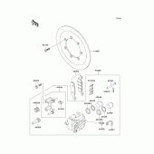 Схема вузла: Front brake(r4/r5) для Kawasaki VN1500 Vulcan 1500 Drifter