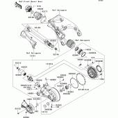 Схема узла: Drive shaft/final gear(1/2) для Kawasaki ZG1400 1400GTR ABS
