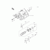 Схема вузла: Копірний вал & Вилки (CDS/CEF) для Kawasaki ER250 Z250