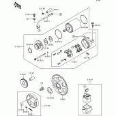 Схема вузла: Starter motor для Kawasaki ZX600 Ninja ZX-6R