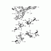 Схема вузла: Підніжки для Kawasaki ER250 Z250 ABS