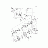 Схема вузла: Стартер електричний & Привід стартера для Kawasaki ER250 Z250