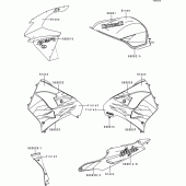 Схема вузла: Decals(green)(zx900-d2) для Kawasaki ZX900 Ninja ZX-9R