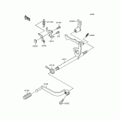 Схема вузла: Перемикач передач для Kawasaki KLX110 KLX110