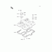 Схема узла: Клапанная крышка для Kawasaki EX500 Ninja 500R