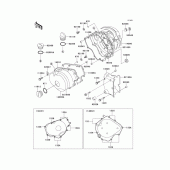 Схема вузла: Engine cover(s) для Kawasaki EL250 Eliminator 250