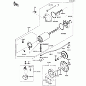 Схема вузла: Starter motor для Kawasaki ZX600 Ninja 600R