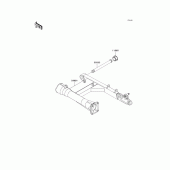 Схема узла: Задний рычаг (Маятник) для Kawasaki VN1600 Vulcan 1600 Nomad