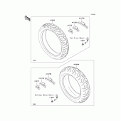 Схема вузла: Шини для Kawasaki VN1600 Vulcan 1600 Classic