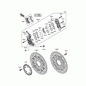 Схема узла: Передний тормоз для Kawasaki ZX1000 Ninja ZX-10R ABS
