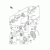 Схема узла: Стартер электрический & Привод стартера для Kawasaki KLE250 Anhelo